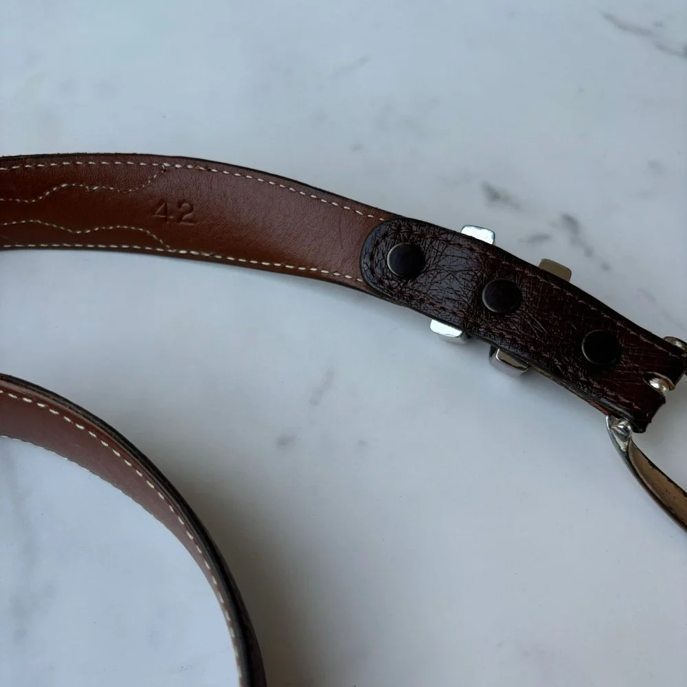 Pinto Ranch TX Belt - Genuine Ostrich Handmade Belt - Men's
